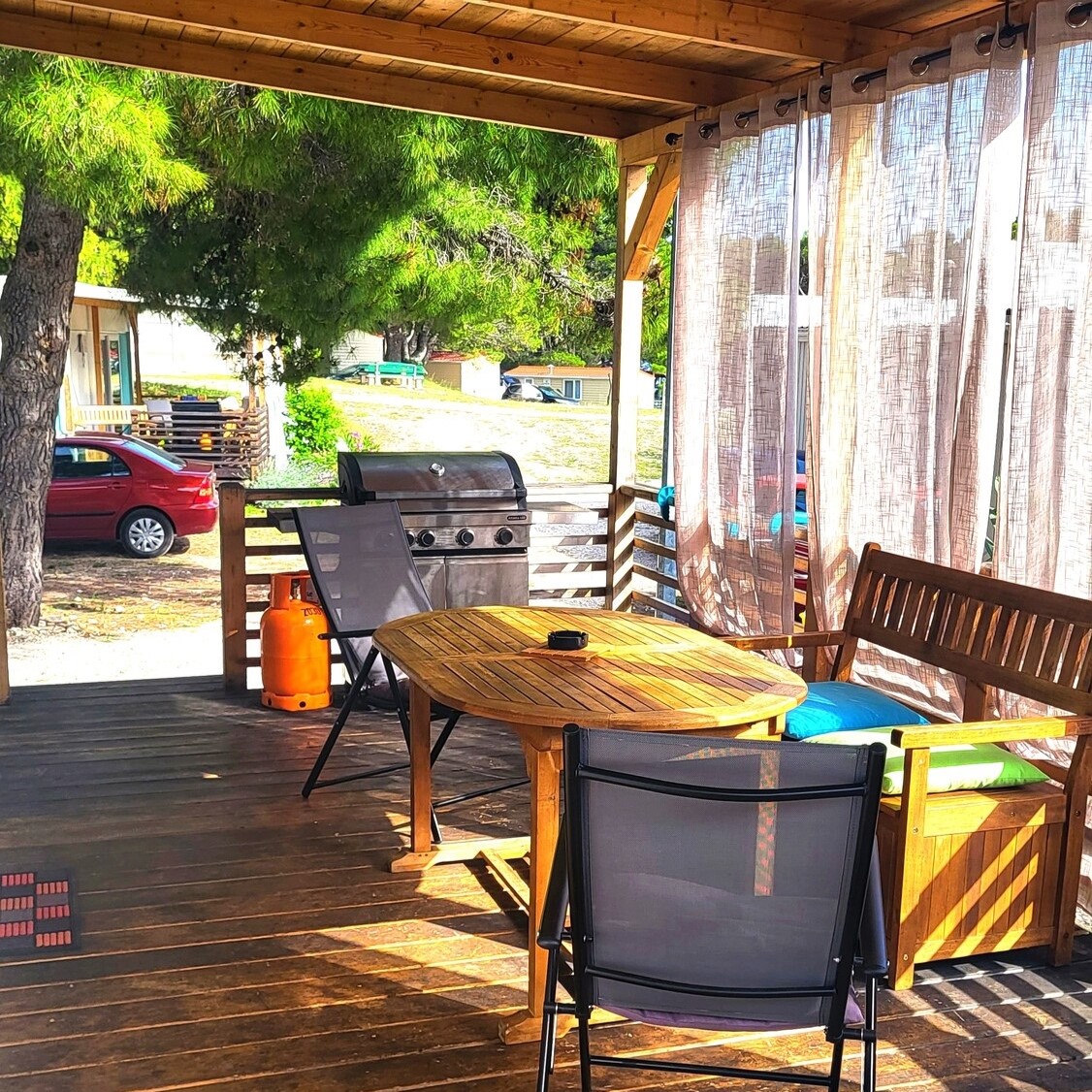 Green home – terrace BBQ view